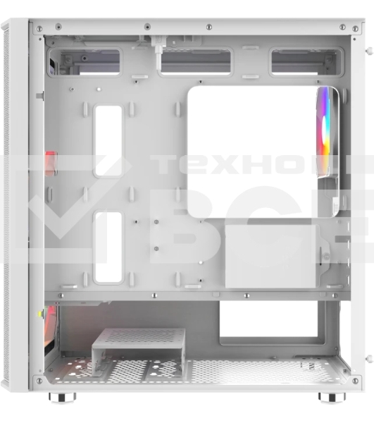 Корпус SAMA S30, Mini-Tower, белый, 2 x 140 мм, 1 x 120 мм