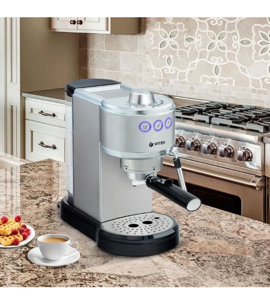 Кофеварка эспрессо Vitek VT-1515-SR серебристый