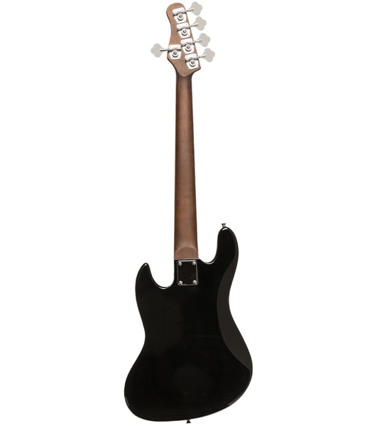 Бас-гитара STAGG SBJ-30 5S BLK 5-ти струнная форма Jazz Bass, корпус павловния, гриф клен, накладка грифа палисандр, 20 ладов, мензура 867 мм, колки никелированные, бридж JB Classic, звукосниматели 2xJB, регуляторы 2x громкости, 1x тона, цвет черный