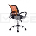 Кресло офисное Бюрократ CH-695N/SL/OR/BLACK спинка сетка, оранжевый TW-38-3, сиденье черный TW-11, крестовина хром, фото3