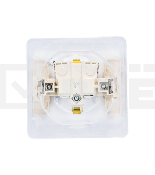 Розетка 1-м СП Этюд защ. шторки с заземл. IP44 бел. SchE PC16-044B