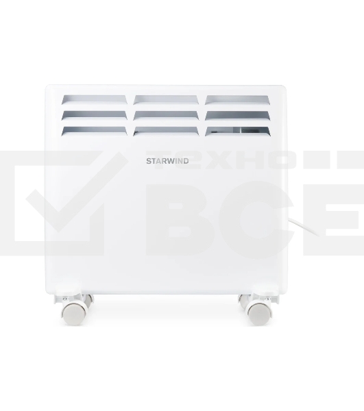 Конвектор Starwind SHV4510 белый, 1000 Вт, 15 м2, термостат
