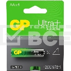 Батарея GP Ultra Plus Alkaline 15AUPA21-2CRSB4 AA (4шт) блистер, фото 1