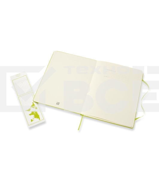 Блокнот Moleskine CLASSIC QP090C2 XLarge 190х250мм, 192 страниц, линейка, твердая обложка, лайм