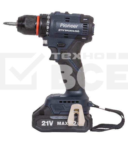 Дрель-шуруповерт аккумуляторная Pioneer CD-E2012BL-01C