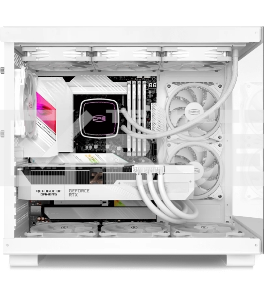 Компьютерный корпус без блока питания Case PCCooler C3T500 ARGB WH, Midi-Tower, TG, 6x120мм ARGB, 1xUSB-C 3.1 + 2xUSB-A 3.0, ATX, mATX, mITX белый