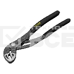 Клещи переставные Denzel кнопочный механизм, обливные рукоятки, 180 мм, фото 1