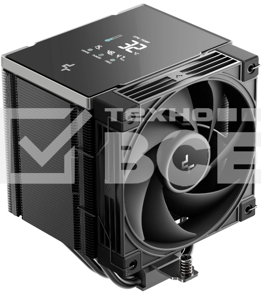 Кулер для процессора DEEPCOOL AK500 G2 DIGITAL NYX LGA1851/1700/1200/115X/AM5/AM4 (9шт/кор, TDP 240W, PWM, Fan 120мм, 5 тепл. Трубок, Copper Base, черный) RET (R-AK500G2-BKNNMN-GJD-1)