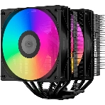 Кулер для процессора/CPU Cooler PCCooler RT620 ARGB BK (250W, 4-pin PWM, 157мм, Al/Cu, 6x6мм, 2x120мм, 73.32CFM, 34.9dBA, 2200RPM, S: 1851/1700/1200/115X, AM5/AM4, черный), фото8