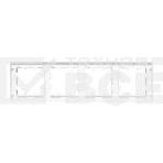 Рамка Эпика 4-местная, белая, пластик, фото4