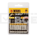 Набор бит Denzel TORX 10х50, сталь S2, шестигранный профиль, 10 шт., фото 1