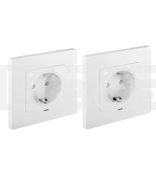 Комплект две умные встраиваемые розетки HOMMYN 2RKNWOZ01W