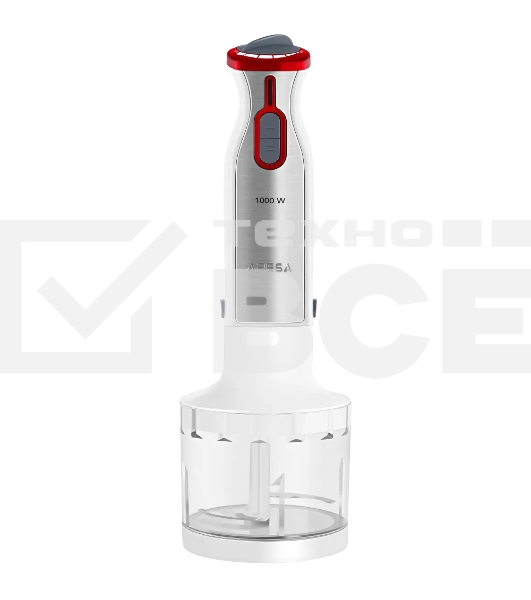 Блендер погружной Aresa AR-1107 серебристый, 1000 Вт, плавная регулировка