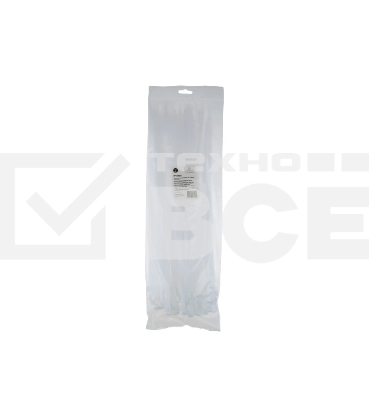 Стяжки Cablexpert NYT-400x7.6 пластиковые 400 мм х 7.6 мм, белые (100 шт.)