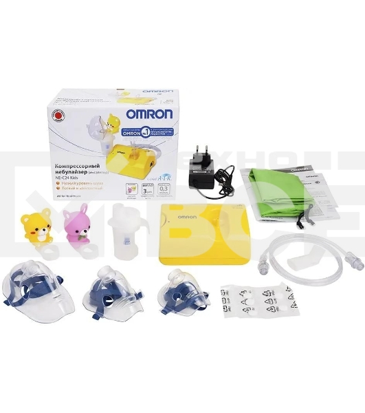 Ингалятор OMRON NE-C24 Kids компрессорный, детский, желтый