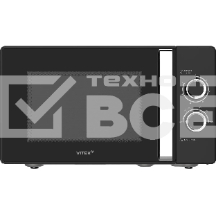 Микроволновая печь Vitek VT-MW1225 черный/хром, 25 л, 900 Вт, переключатели - поворотный механизм