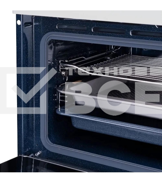 Духовой Шкаф электрический с паром Maunfeld MCMO5016STGW, 50л, дверца с 2 стеклами, белый