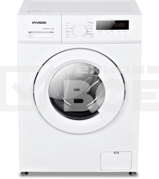 Стиральная машина Hyundai WME6004 класс: A+++ загр.фронтальная макс.:6кг белый инвертор