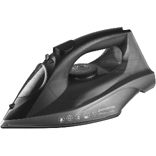 Утюг Polaris PIR 2430K черный, 2400 Вт, 50 г/мин, 145 г/мин, 270 мл