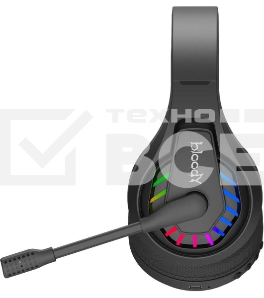 Гарнитура проводная с микрофоном A4Tech Bloody GR230 черный накладные BT оголовье (GR230)