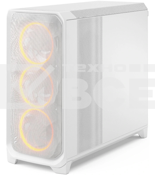 Корпус Fractal Design Meshify 3 XL White RGB TG Clear Tint, Midi-Tower, белый, 3 x 140 мм