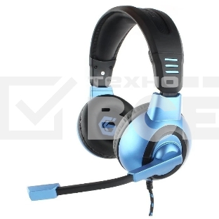 Гарнитура Gembird MHS-G55 черный/синий, проводная