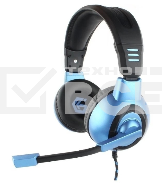 Гарнитура Gembird MHS-G55 черный/синий, проводная