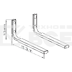 Кронштейн наст. для СВЧ Kromax MICRO-7s silver, фото2