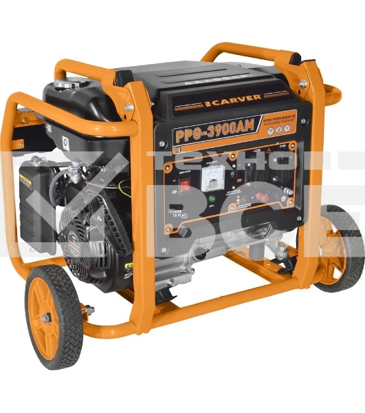 Электрогенератор бензиновый Carver PPG- 3900АM, 3 кВт, 95 дБ, 51 кг