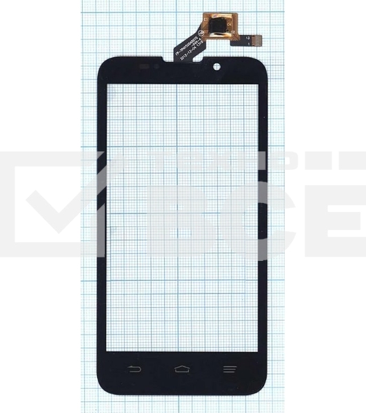 Сенсорное стекло (тачскрин) для ZTE Majesty Z796C, черное