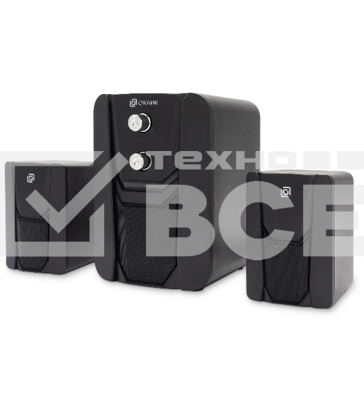 Акустическая система Оклик OK-423 2.1 черный 11Вт