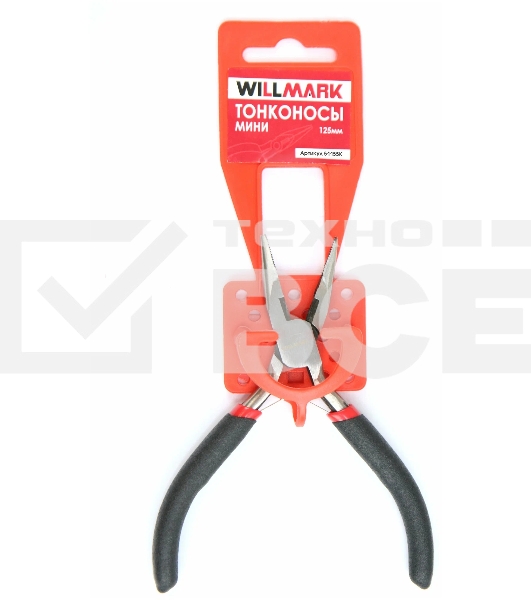 Тонконосы мини Willmark 125мм, инструментальная сталь (51155K)