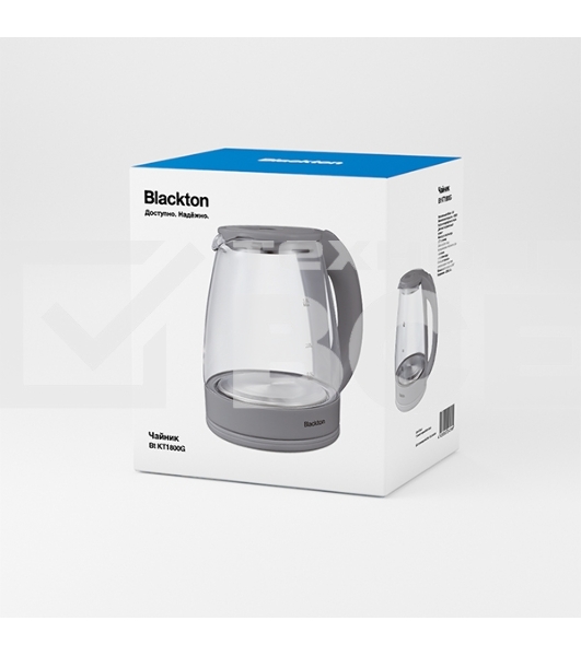 Чайник электрический Blackton Bt KT1800G Black. Мощность: 1500 Вт, Максимальный объем: 1.8 л