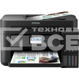 МФУ струйный Epson EcoTank L6290, A4, цветной, печ. 15.5 стр/мин. (ч/б) 8.5 стр/мин. (цвет), 1200 x 4800 dpi (печать) 1200x2400dpi (скан), Wi-Fi, Ethernet, USB