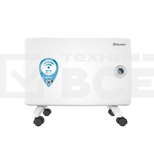 Конвектор Thermex Frame 1000E белый, 1000 Вт, 15 м2, термостат, дисплей, WiFi