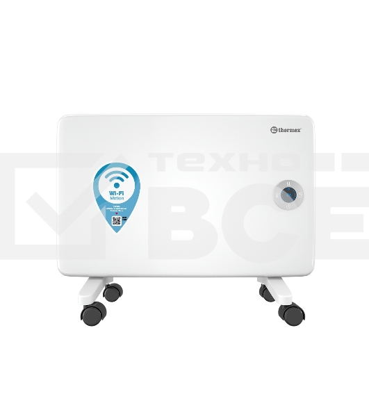 Конвектор Thermex Frame 1000E белый, 1000 Вт, 15 м2, термостат, дисплей, WiFi
