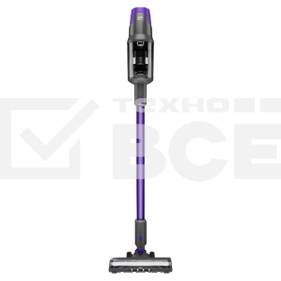 Пылесос вертикальный Centek CT-2572 фиолетовый/черный, питание от аккумулятора, 230 Вт, уборка сухая, пылесборник 1.2 л, работа от АКБ max 90 мин