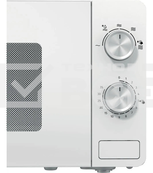 Микроволновая печь Gorenje MO20E1W2 белый, 20 л, 800 Вт, переключатели - поворотный механизм