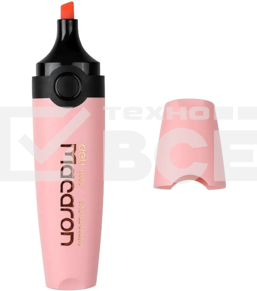 Набор текстовыделителей Deli EU356-MT Macaron, скошенный пишущий наконечник, 4 цвета,