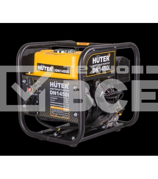 Электрогенератор бензиновый инверторный Huter DN1450i, 1.3 кВт, 96 дБ, 12.42 кг