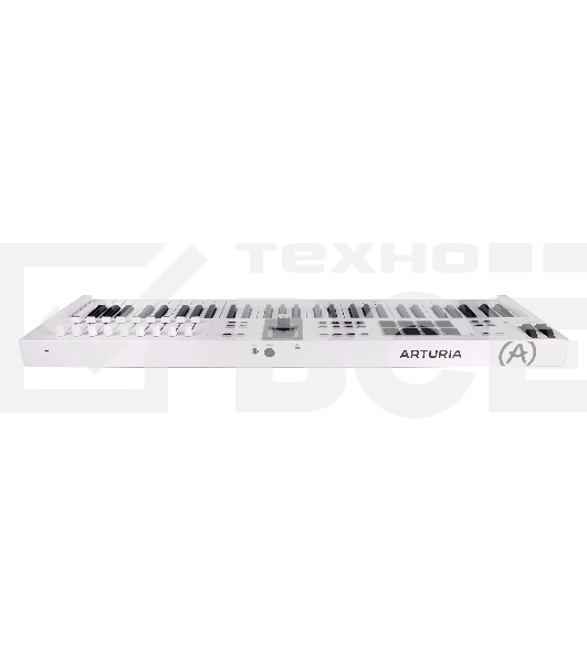 Клавиатура MIDI [231531] Arturia [KeyLab Essential 61 mk3 White] 61 клавиша, LCD дисплей, 9 энкодеров, 8 пэдов, 9 фейдеров, 12 кнопок управления, колеса высоты тона и модуляции, 1/4