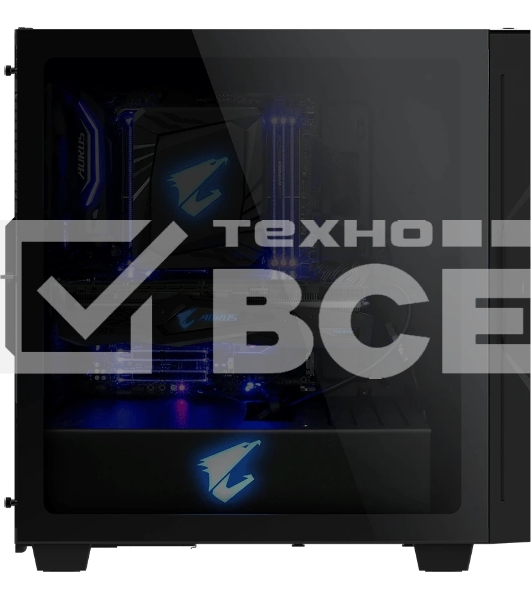 Компьютерный корпус Gigabyte AORUS С300 GB-AC300G черный без БП ATX 4x120mm 4x140mm 2xUSB3.0 audio bott PSU