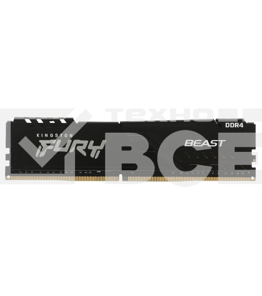Оперативная память Kingston 8GB 3200MT/s DDR4 CL16 DIMM FURY Beast Black