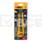 Нож Denzel 18 мм, сменное лезвие, SK4, корпус из цинкового сплава + TPR, торцевой зажим, фото3