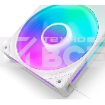 Вентилятор для корпуса Case Cooler NZXT F360 RGb Core (120x120x25мм, 4-pin PWM, RGb, 75.12CFM, 30dBA, 2400RPM, белый, Single-Frame RGb Fan Unit), фото4