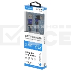 Кабель Maxvi MC-19M blue, USB-A - microUSB, 2.4A, LED ток макс. нагрузки 2.4А, макс. напряжение 5V; стандарт USB 2.0; длина кабеля 1.5м, нейлоновая оплетка, металлические корпуса разъемов, LED подсветка, цвет: синий, фото2