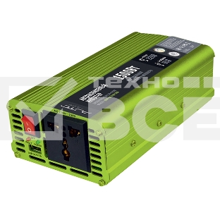 Автомобильный инвертор (преобразователь) 12В в 220В, Модель QUMO QAI-1154-1500 (AVCN-Q1500)