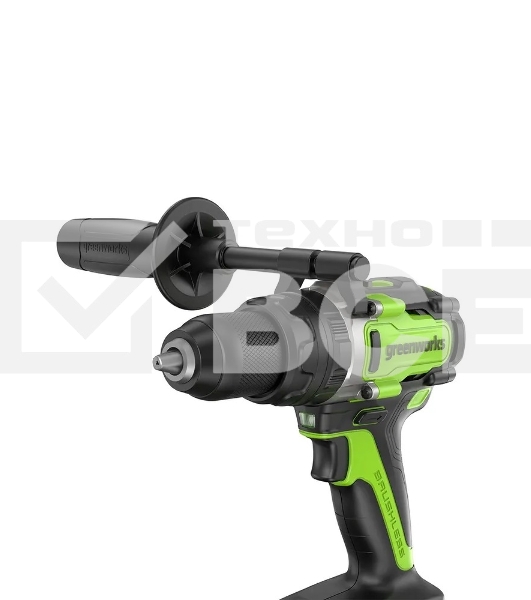 Дрель-шуруповерт аккумуляторная Greenworks GD24DD140 24V, 70/140Нм,Anti-kickback,2х4Ач,ЗУ,кор 3707607CUD