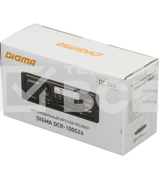 Автомагнитола Digma DCR-100G24 1DIN 4x45Вт