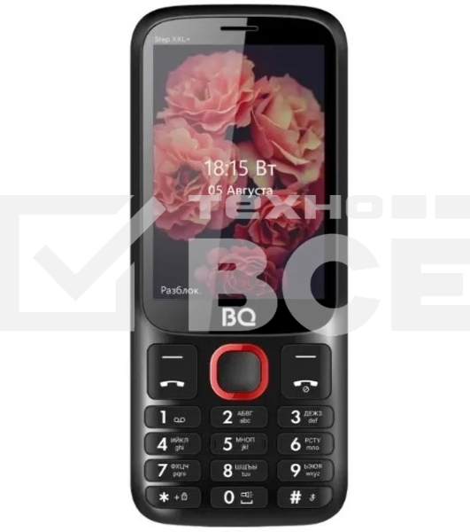 Мобильный телефон BQ 3590 Step XXL+ черный/красный